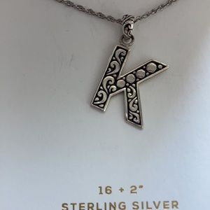 Sterling silver k 16-18 inch necklace